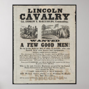 Lincoln Cavalry Poster