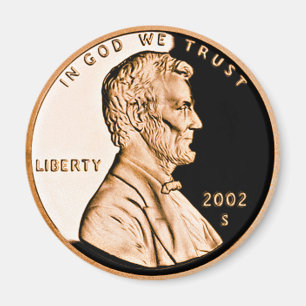 Lincoln Cent 2002 Klassiker Magnet