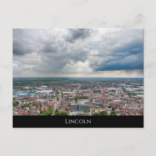 Lincoln Cityscape Postkarte (Vorderseite)