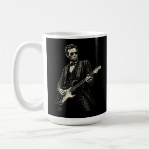 Lincoln Cooler Gitarrist Vintage-Sticherei Kaffeetasse