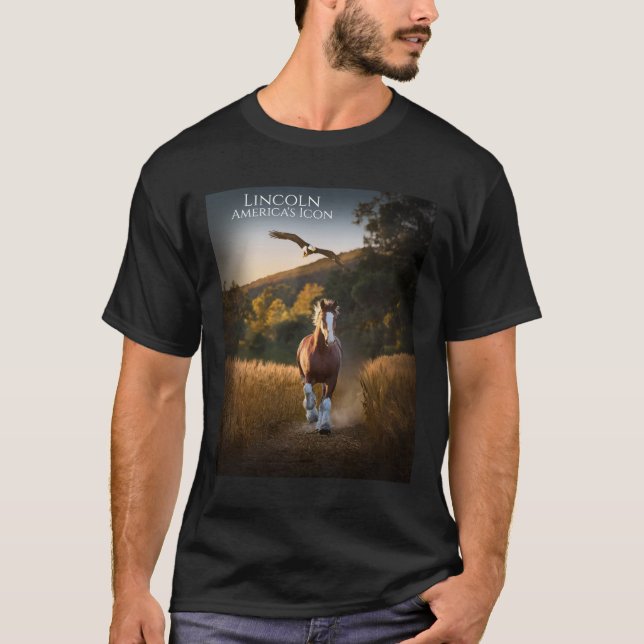 Lincoln der Weißkopfseeadler – Amerikas Kult-Shirt T-Shirt (Vorderseite)