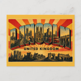 Lincoln England Kathedralenstadt Vintage Postkarte