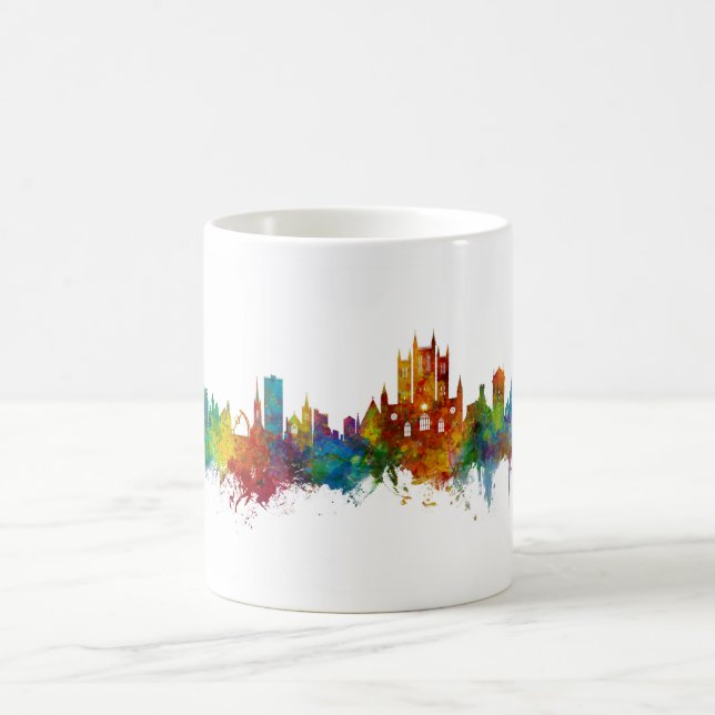 Lincoln England Skyline Kaffeetasse (Mittel)