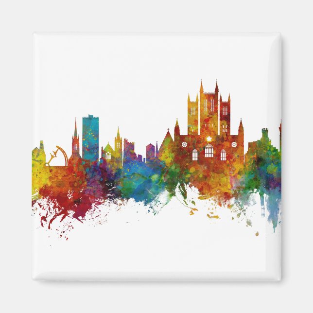 Lincoln England Skyline Magnet (Vorne)