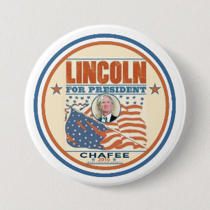 Lincoln für den Präsidenten Button