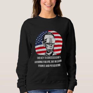 Lincoln Futuristischer VR Fiktiver Zitat Sweatshirt