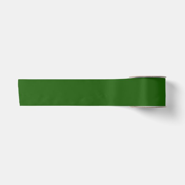 Lincoln Green Solid Color Satinband (Vorderseite)