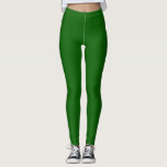 Lincoln Green Solid Schlicht Color Leggings<br><div class="desc">Lebhafte,  naturbelassene,  grüne,  praktische und stilvolle Farbe. Wird in formellen und informellen Veranstaltungen eingesetzt. Hex Nr. = 0A5E04</div>