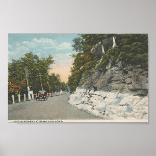 Lincoln Highway at Grandview Point Postkarte Poster