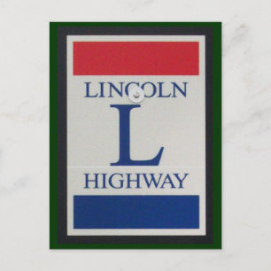 LIncoln Highway Road Signature Postcard Postkarte