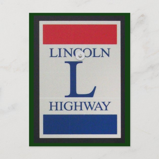 LIncoln Highway Road Signature Postcard Postkarte (Vorderseite)