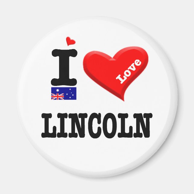LINCOLN - I-Liebe Magnet (Vorne)