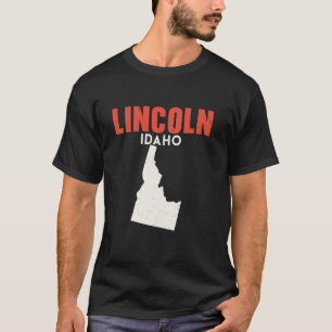 Lincoln Idaho USA Staat Amerika Reisen Idahoan T-Shirt