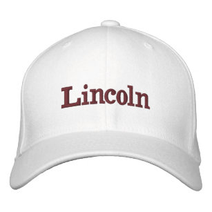 Lincoln-Kappe Bestickte Baseballkappe