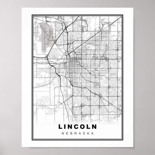 Lincoln Karte Poster (Vorne)