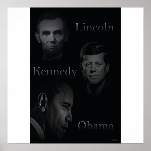 Lincoln, Kennedy, Obama Poster (Vorne)