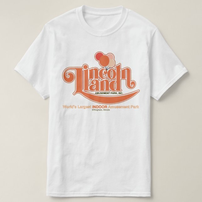 Lincoln Land Amusement Park, Effingham, Illinois T-Shirt (Design vorne)