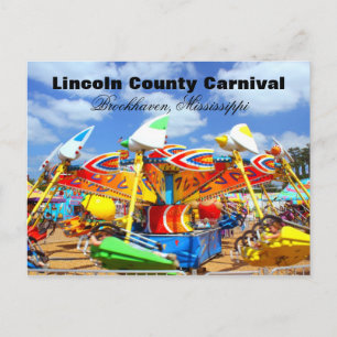 Lincoln Landkreis Carnival - Brookhaven, Mississip Postkarte