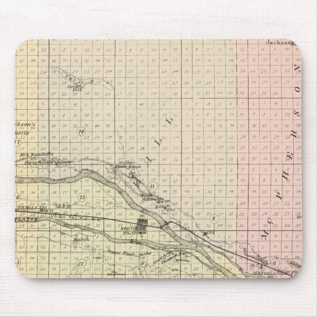 Lincoln Landkreis, Nebraska Mousepad (Vorne)