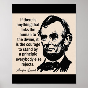 Lincoln Leadership Zitat Poster