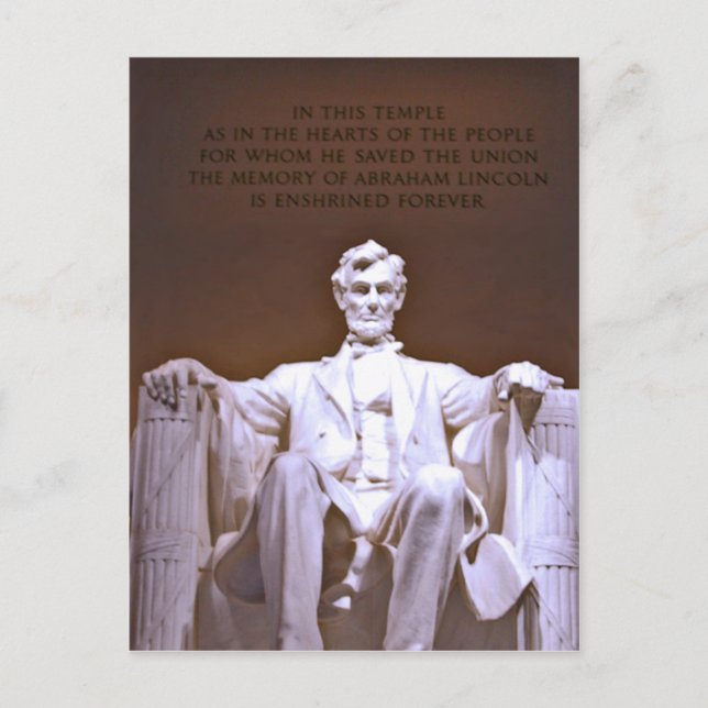 Lincoln Memorial #1 Postkarte (Vorderseite)