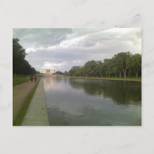 Lincoln Memorial and Reflecting Pool Postkarte