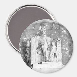 Lincoln Memorial Aqucolor Magnet