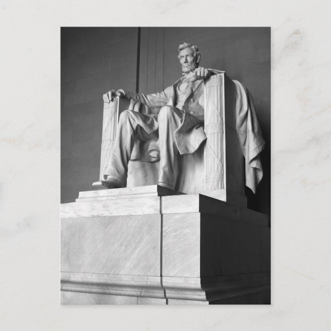 Lincoln Memorial B&W Gruß Postkarte (Vorderseite)