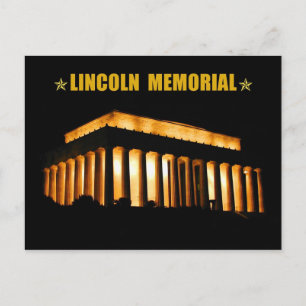 Lincoln Memorial in der Nacht, Washington, D.C. Postkarte