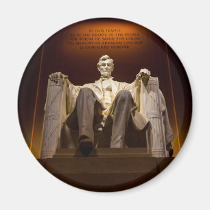 Lincoln Memorial nachts - Washington DC Magnet