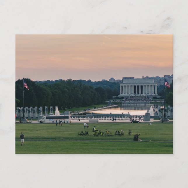 Lincoln Memorial Postkarte (Vorderseite)