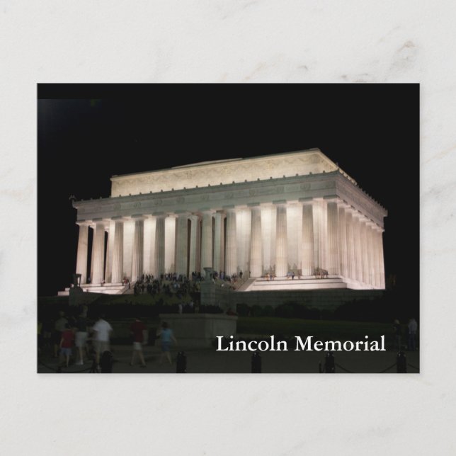 Lincoln Memorial Postkarte (Vorderseite)