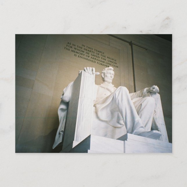 Lincoln Memorial Postkarte (Vorderseite)