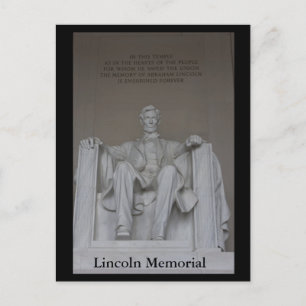 Lincoln Memorial Postkarte