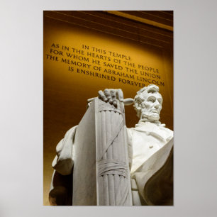 Lincoln Memorial von Diacritical Poster