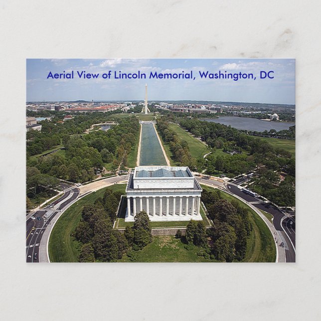 Lincoln Memorial Washington DC Beileid Postkarte (Vorderseite)