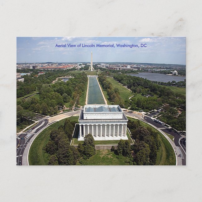 Lincoln Memorial Washington DC Beileid Postkarte (Vorderseite)