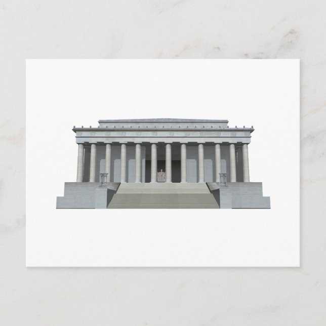 Lincoln Memorial: Washington DC Postkarte (Vorderseite)