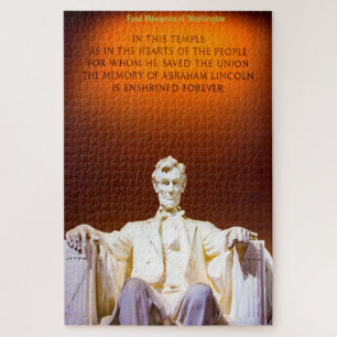 Lincoln Memorial Washington. Jigsaw Puzzle