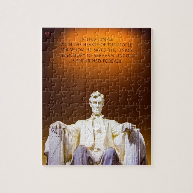 Lincoln Memorial Washington Puzzle (Vertikal)