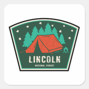 Lincoln National Forest Camping Quadratischer Aufkleber