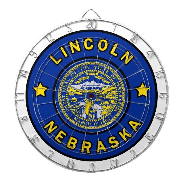 Lincoln Nebraska Dartscheibe (vorne)