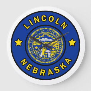 Lincoln Nebraska Große Wanduhr