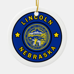 Lincoln Nebraska Keramik Ornament