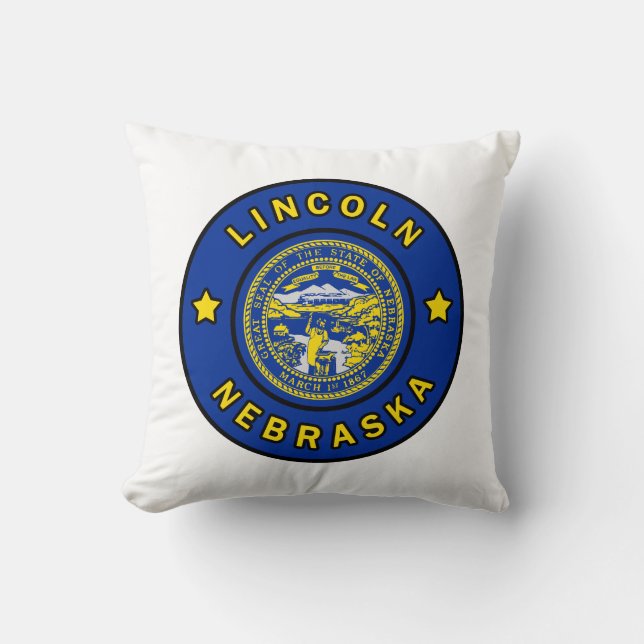 Lincoln Nebraska Kissen (Vorderseite)