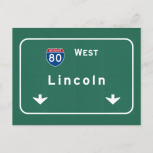 Lincoln Nebraska ne Interstate Highway Freeway: Postkarte