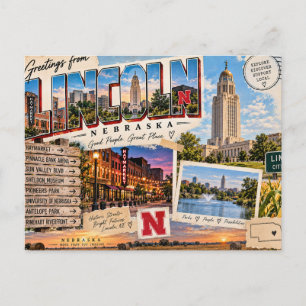 Lincoln Nebraska Postkarte