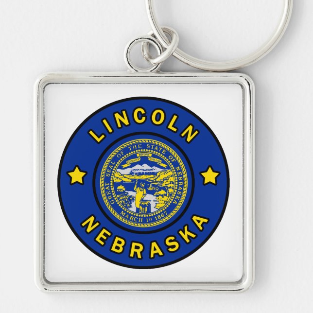 Lincoln Nebraska Schlüsselanhänger (Vorne)