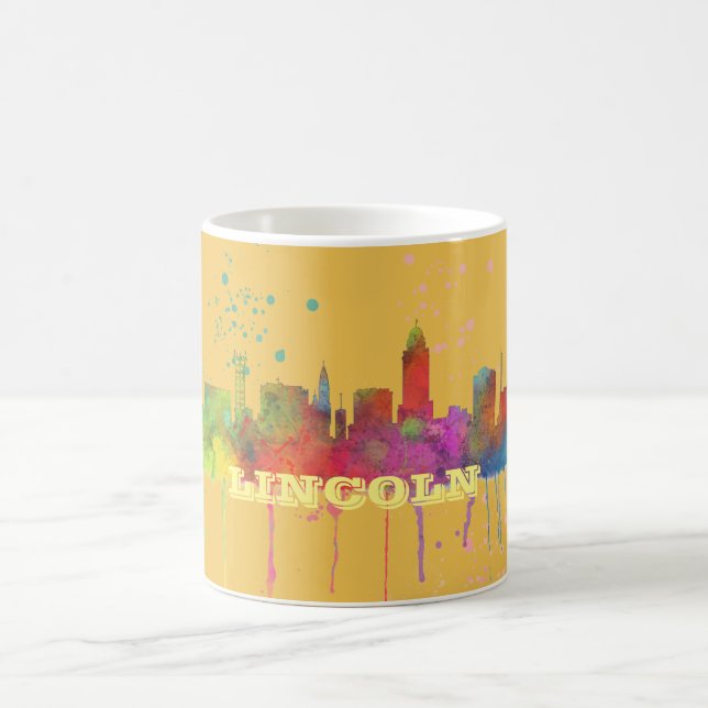 LINCOLN, NEBRASKA-SKYLINE TASSE (Mittel)
