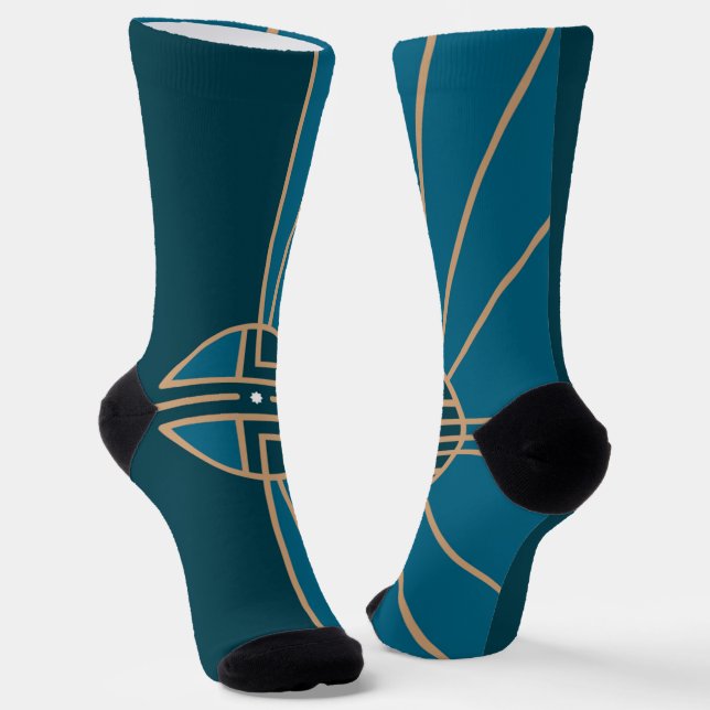 Lincoln (Nebraska) Stadtflagge Socken (Gewinkelt)